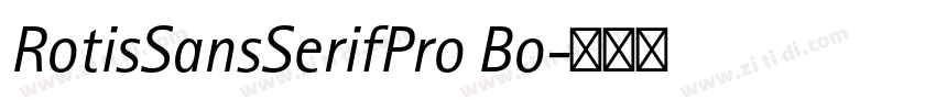RotisSansSerifPro Bo字体转换